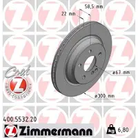 ZIMMERMANN Jarrulevy (1kpl) 400.5532.20
