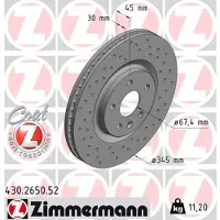 ZIMMERMANN Jarrulevy (1kpl) 430.2650.52