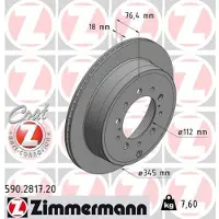 ZIMMERMANN Jarrulevy (1kpl) 590.2817.20