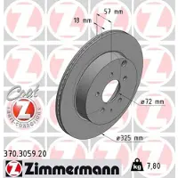 ZIMMERMANN Jarrulevy (1kpl) 370.3059.20