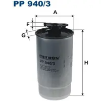 FILTRON Polttoainesuodatin PP 940/3