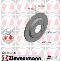 ZIMMERMANN Jarrulevy (1kpl) 320.3815.20