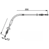Bosch Vaijeri, käsijarru 1 987 482 543