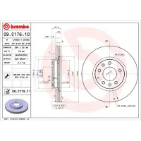 Brembo Jarrulevy (1kpl) 09.C176.11