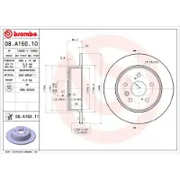 Brembo Jarrulevy (1kpl) 08.A150.11