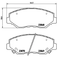 Brembo Jarrupalasarja (4kpl), levyjarru P 28 035
