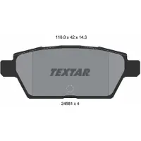 Textar Jarrupalasarja (4kpl), levyjarru 2458102
