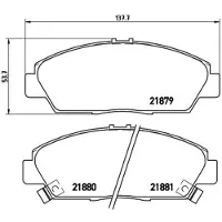 Brembo Jarrupalasarja (4kpl), levyjarru P 28 021