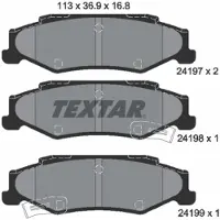 Textar Jarrupalasarja (4kpl), levyjarru 2419701