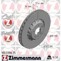 ZIMMERMANN Jarrulevy (1kpl) 100.3386.75