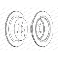 FERODO Jarrulevyt DDF1506C takana, tuuletettu, 2 Kappale
