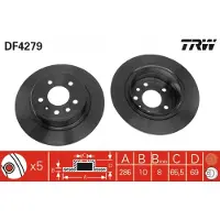 TRW Jarrulevy (1kpl) DF4279