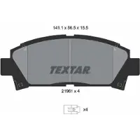 Textar Jarrupalasarja (4kpl), levyjarru 2196102