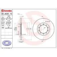 Brembo Jarrulevy (1kpl) 08.A530.10
