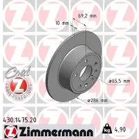 ZIMMERMANN Jarrulevy (1kpl) 430.1475.20