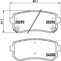 Brembo Jarrupalasarja (4kpl), levyjarru P 30 051X