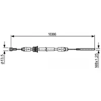 Bosch Vaijeri, käsijarru 1 987 482 547