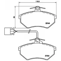 Brembo Jarrupalasarja (4kpl), levyjarru P 85 034
