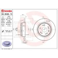 Brembo Jarrulevy (1kpl) 08.B586.10