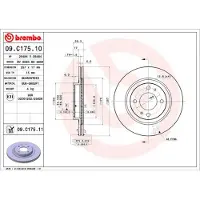 Brembo Jarrulevy 09.C175.11