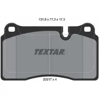 Textar Jarrupalasarja (4kpl), levyjarru 2021701