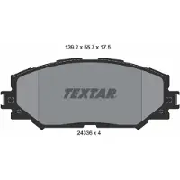 Textar Jarrupalasarja (4kpl), levyjarru 2433601