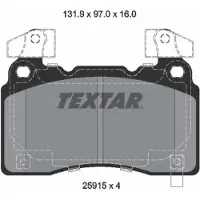 Textar Jarrupalasarja (4kpl), levyjarru 2591503