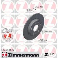 ZIMMERMANN Jarrulevy (1kpl) 470.5410.20