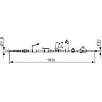 Bosch Vaijeri, seisontajarru 1 987 482 652