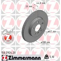 ZIMMERMANN Jarrulevy (1kpl) 150.2924.20