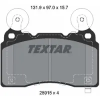 Textar Jarrupalasarja (4kpl), levyjarru 2591501