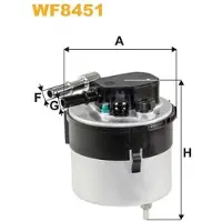 WIX FILTERS Polttoainesuodatin WF8451