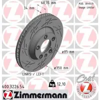 ZIMMERMANN Jarrulevy (1kpl) 600.3226.54