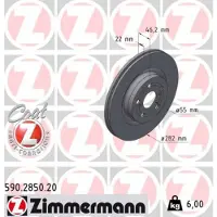 ZIMMERMANN Jarrulevy (1kpl) 590.2850.20