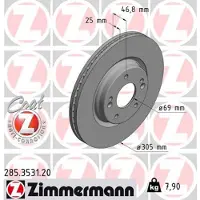 ZIMMERMANN Jarrulevy (1kpl) 285.3531.20