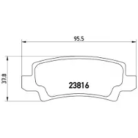Brembo Jarrupalasarja (4kpl), levyjarru P 83 065