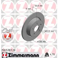 ZIMMERMANN Jarrulevy (1kpl) 250.5707.20