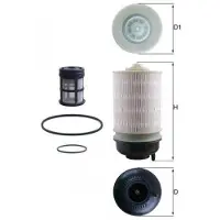 MAHLE ORIGINAL Polttoainesuodatin KX 581KIT
