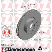 ZIMMERMANN Jarrulevy (1kpl) 150.3447.20