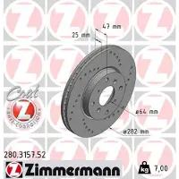 ZIMMERMANN Jarrulevy (1kpl) 280.3157.52