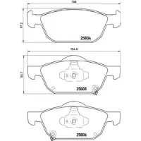 Brembo Jarrupalasarja (4kpl), levyjarru P 28 076X