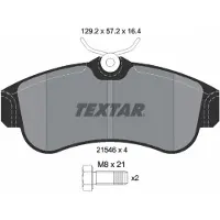 Textar Jarrupalasarja (4kpl), levyjarru 2154601