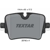 Textar Jarrupalasarja (4kpl), levyjarru 2574201