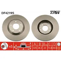TRW Jarrulevy (1kpl) DF4219S