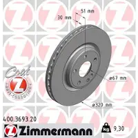 ZIMMERMANN Jarrulevy (1kpl) 400.3693.20