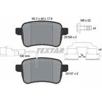 Textar Jarrupalasarja (4kpl), levyjarru 2515601