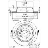 Brembo Jarrulevy (1kpl) 08.6968.10