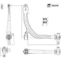 FEBI BILSTEIN Tukivarsi, pyöräntuenta 186640