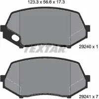Textar Jarrupalasarja (4kpl), levyjarru 2924001