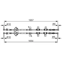 Bosch Vaijeri, seisontajarru 1 987 482 896